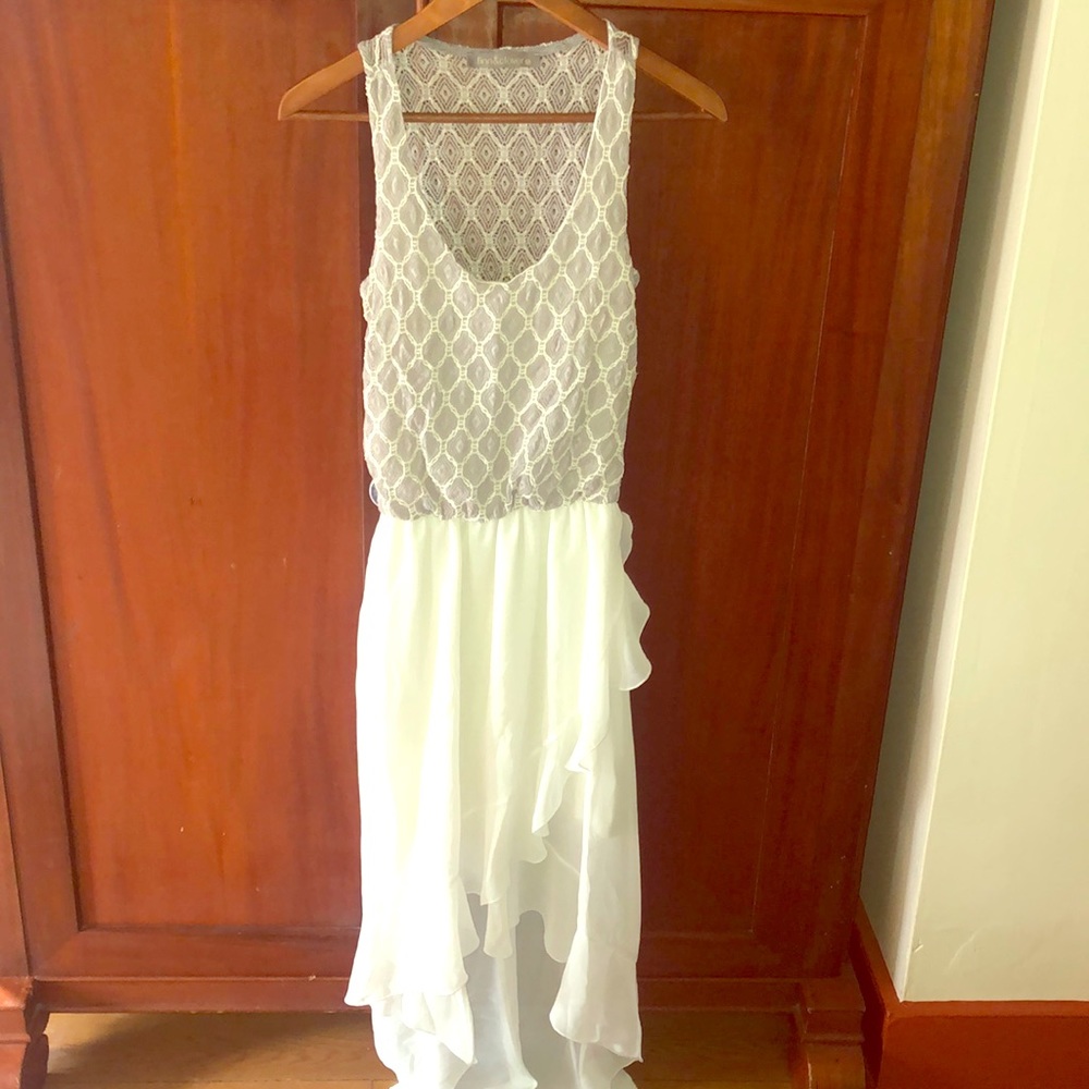 Hi-low spring summer dress